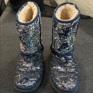 Sparkly Blue Sequin Womens uggs